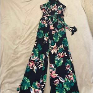 Floral Multi Colored Jumpsuit Size 6